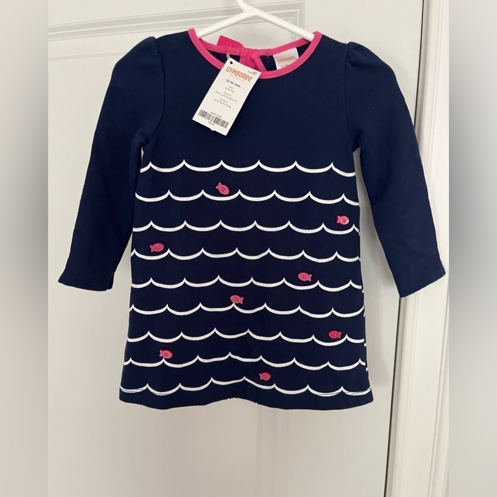 Gymboree baby girl dress Sz. 12-18 months blue NWT